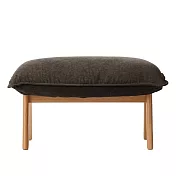 [MUJI無印良品]高椅背和室沙發用腳凳用套/水洗棉帆布/棕色