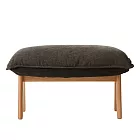 [MUJI無印良品]高椅背和室沙發用腳凳用套/ 水洗棉帆布/棕色