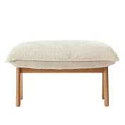 [MUJI無印良品]高椅背和室沙發用腳凳用套/ 棉麻網織/原色
