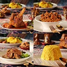 波斯廚房 冷凍加熱即食波斯料理包燉羊膝+紅石榴核桃燉雞+檸檬豆牛肋條+薑黃飯2包