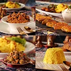 波斯廚房 冷凍加熱即食波斯料理包檸檬豆牛肋條+優格烤雞2包+紅石榴橄欖+薑黃飯2包