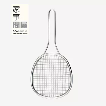 【家事問屋】日本製304不鏽鋼卵型寬網過濾網勺(寬網設計可適用於油炸)
