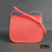 【OMC】【OMC】義大利植鞣革馬鞍包(小款)- 粉色