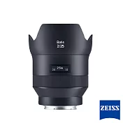 蔡司 Zeiss Batis 2.0/25 25mm F2.0 廣角鏡頭│for Sony E mount [公司貨]
