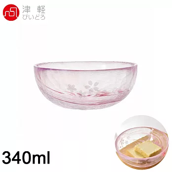 【ADERIA】日本進口津輕系列手作櫻花系列玻璃碗