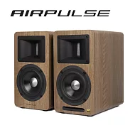 AIRPULSE A80 主動式揚聲器 木紋