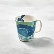 有種創意 - 日本美濃燒 - 海之島系列馬克杯-悠悠藍鯨
