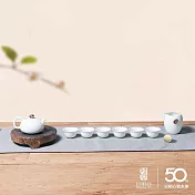 【陸寶LOHAS】泉石印象茶組9件式 青瓷冰裂 茶席如畫 品茗新體驗 青瓷冰裂