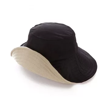 日本NEEDS雙面涼感寬帽簷防曬遮陽帽(吸濕排汗+紅外線隔熱和抗UV;可折疊)#79602 黑/卡其 黑/卡其
