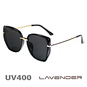 Lavender偏光太陽眼鏡 造型貓眼 神秘黑 9147 C7