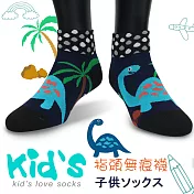 【kid】(3007)台灣製棉質義大利台無縫針織止滑童襪-6雙入黑色15-17cm