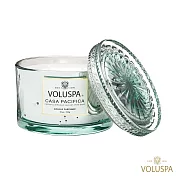 VOLUSPA 美國香氛 Vermeil 華麗年代系列 Casa Pacifica 悠遊太平洋 浮雕玻璃罐 香氛禮盒 312g