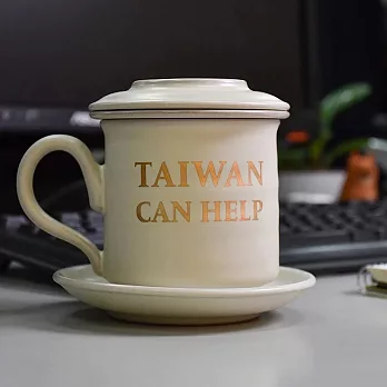 陶作坊｜同心杯組 TAIWAN CAN HELP 限量版-白