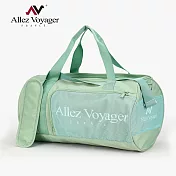 【奧莉薇閣】旅行袋 運動包 行李收納袋 側背包 斜背包 圓筒大容量哈密瓜綠