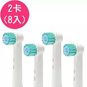 【驚爆價】(2卡 8入) 副廠 成人超軟毛電動牙刷頭 EB17-2ES EB17S (相容歐樂B 電動牙刷)