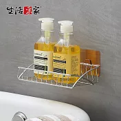 【生活采家】樂貼系列台灣製304不鏽鋼浴室廚房用品置物籃(小)#99488