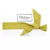 英國Ribbies 成人蝴蝶結髮帶-金色幾何圖形