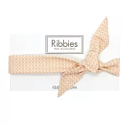 英國Ribbies 成人蝴蝶結髮帶-甜桃幾何圖形