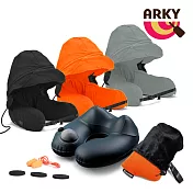 ARKY Somnus Travel Pillow 咕咕旅行枕-按壓充氣版+專用收納袋漢米爾頓灰+收納袋