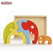 【BeginAgain】木頭造型玩具 大象家庭