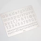 【頤坊皮藝】不鏽鋼電烙繪圖板-小寫字母數字符號3601-01