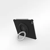 【Rolling-ave.】iCircle iPad Pro11吋保護殼支撐架(第二代2020上市)黑色殼+銀環