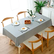 【巴芙洛】北歐色彩布貼合素色系防水防油桌巾-140X140cm-淺灰色