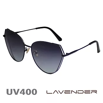 Lavender偏光太陽眼鏡 時尚貓眼款 酷炫黑 9970 C5