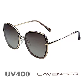 Lavender偏光太陽眼鏡 名媛時尚款 焦糖褐 8080 C5