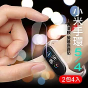 CITY for 小米手環5代 小米5 手錶錶螢幕保護膜 (2包4入)