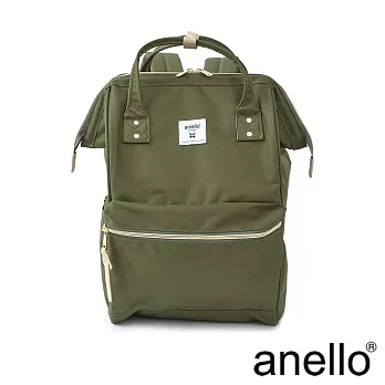 anello 新版基本款2代R系列 防潑水強化 經典口金後背包 Regular size- 橄欖綠