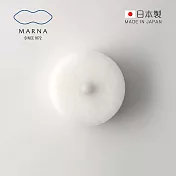 【日本MARNA】日製POCO易起泡去汙三層海綿刷附吸盤 (廚房浴室通用/菜瓜布/研磨粒子材質)-白