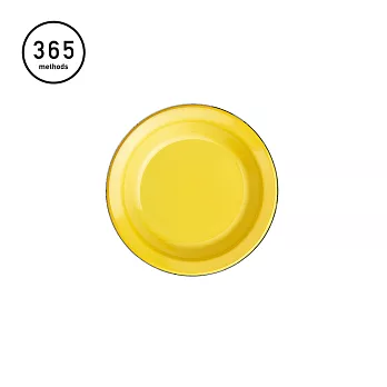【日本365methods】圓形琺瑯餐盤-18cm -黃