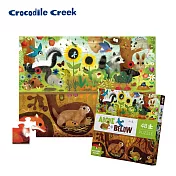 【美國Crocodile Creek】探索主題拼圖48片-探索庭院