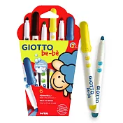 【義大利 GIOTTO】可洗式寶寶彩色筆(6色)