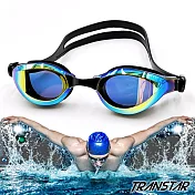 TRANSTAR 泳鏡 科技偏光鏡片-抗UV防霧矽膠-930M靚黑