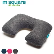 M Square旅行舒適棉充氣頸枕-灰色