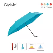 [極輕量防曬傘] City Mini東麗酒伊面料手開傘-sky(藍)