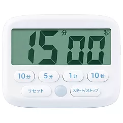 日本SONIC訓練時間感電子時鐘LED鬧鐘LV─3051考試倒數計時器(專注力集中力學習)白色 白色