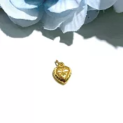【Eli Jewelry】寶寶彌月滿月禮 迷你小愛心桃心造型黃金墜頭 墜子 吊墜 (附金飾保證卡 黃金 重0.22錢)