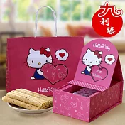 【九利臻】Hello Kitty芝麻蛋捲 相框禮盒(64g*3包/入)