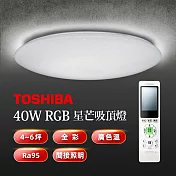 TOSHIBA 星芒40W美肌LED吸頂燈 LEDTWRGB12-07S 全彩高演色 4-6坪適用