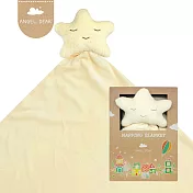 美國 Angel Dear 大頭動物嬰兒毛毯單入禮盒 (黃色小星星)
