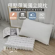 【BUHO布歐】釋壓滾邊彈簧獨立筒枕 (2入)台灣製