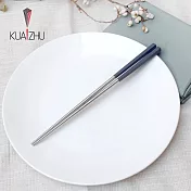 【KUAI ZHU】台箸六角不銹鋼公筷26cm 4雙 蒼穹灰