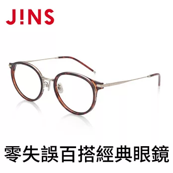 JINS 零失誤百搭經典眼鏡(AURF19A050)木紋棕