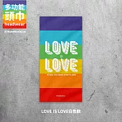 【地圖製造 MakeWorld.tw】頭巾_Love is LoveF彩虹