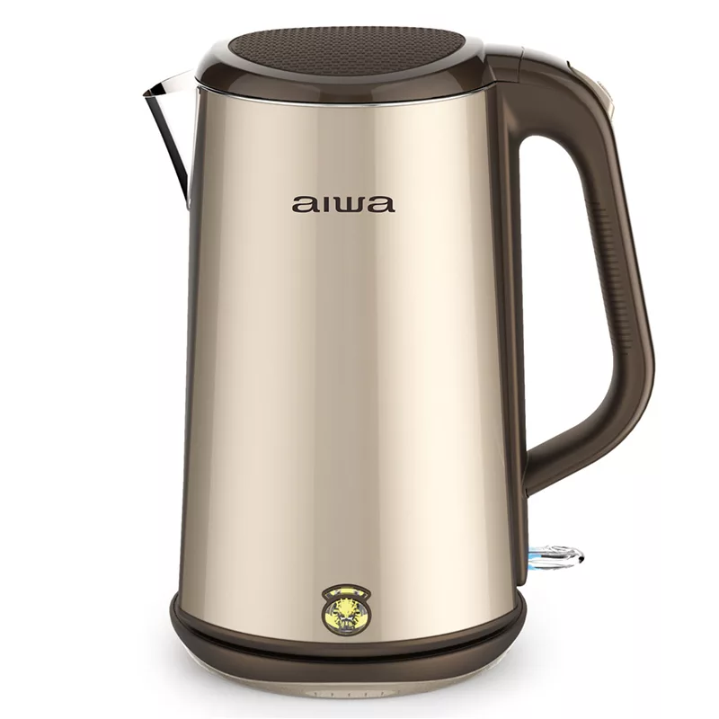 AIWA 愛華 1.8L三層防燙電茶壺(黑/金) DKS1318香檳金 香檳金