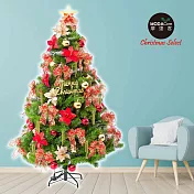摩達客耶誕-台製6尺(180cm)高規特豪華版綠聖誕樹+絕美聖誕花蝴蝶結系配件(不含燈)本島免運費