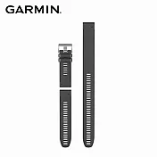 【GARMIN】QUICKFIT 加長型黑色矽膠錶帶